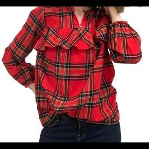 Plaid blouse